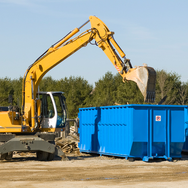 what size residential dumpster rentals are available in Mc Nabb